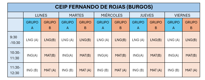HORARIO EXITO EDUCATIVO