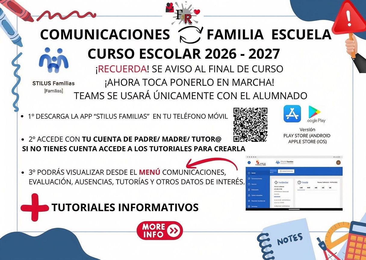 Cartel Informativo Stilus Familias